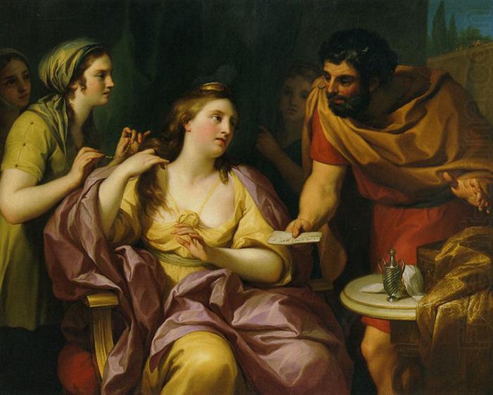 Anton Raphael Mengs Semiramis Receives News of the Babylonian Revolt by Anton Raphael Mengs. Now in the Neues Schloss, Bayreuth china oil painting image